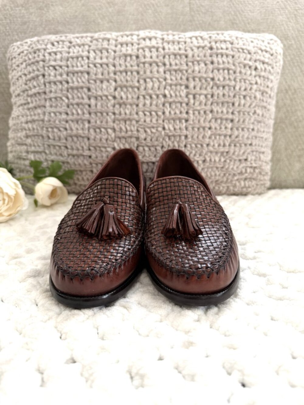 NEW Cole Haan Country Tassel Loafers (Brown) 6.5 - Picture 2 of 11
